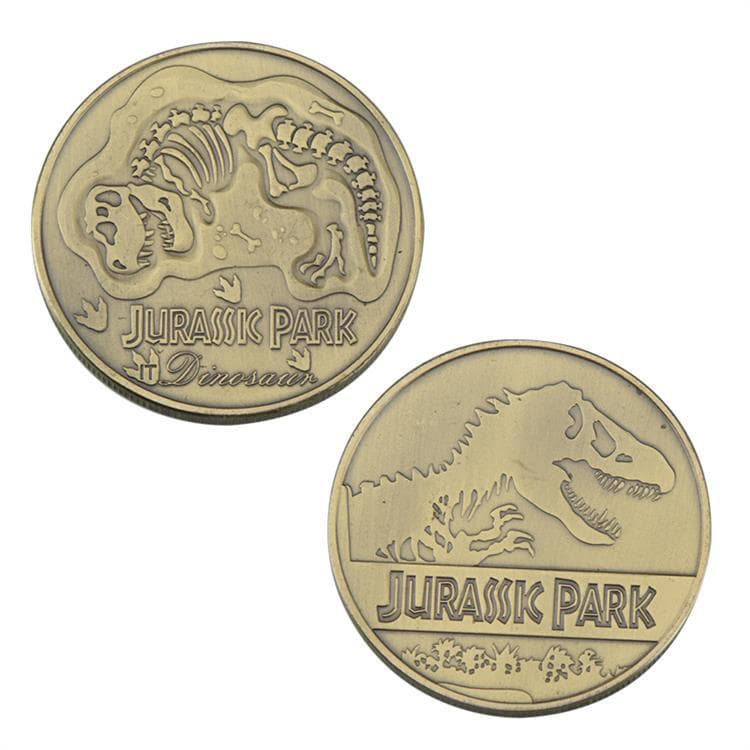 (Cross-border trading), round commemorative dinosaur, medal, souvenir, Jurassic period, fossil 5
