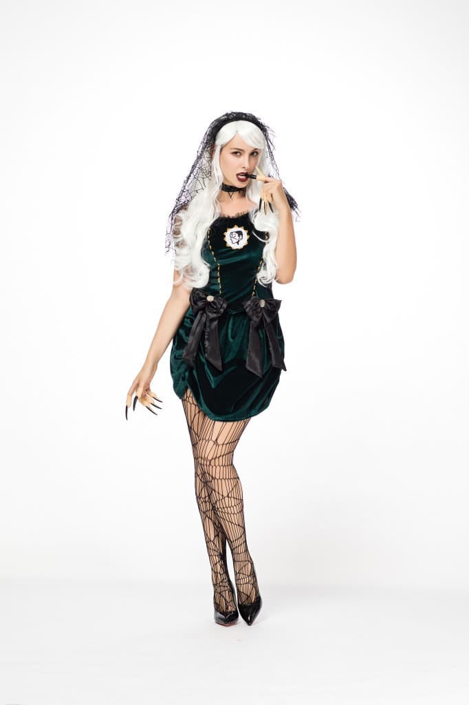 Green suit for bride, halloween, cosplay 2