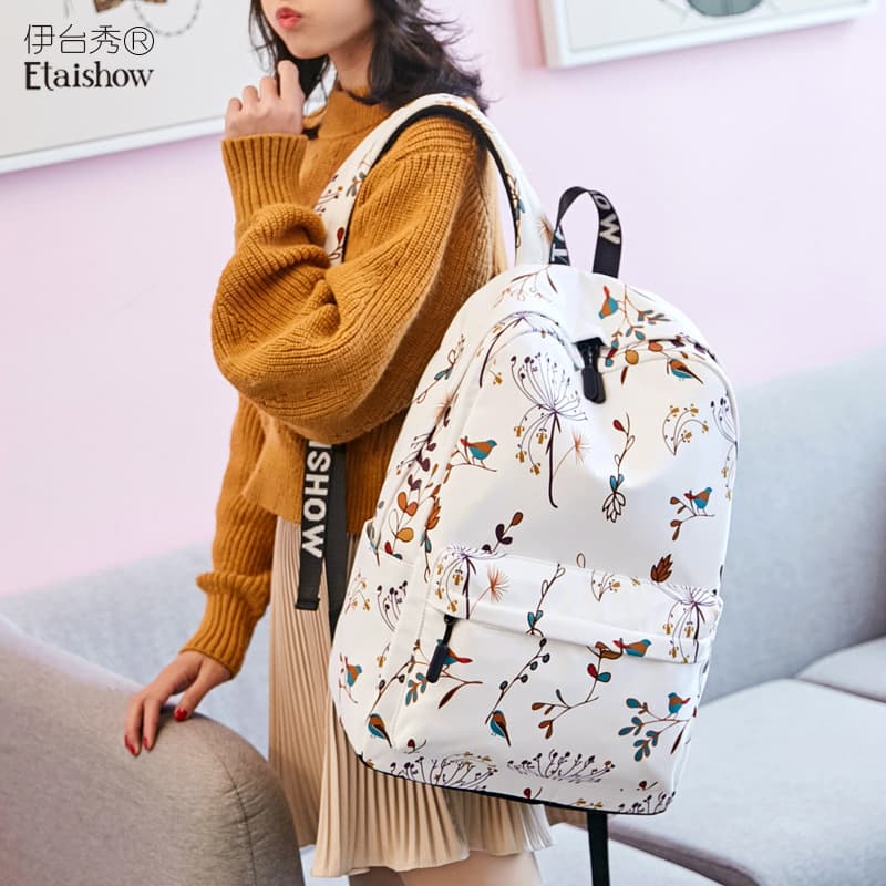 (Cross-border trading), backpack, shoulder bag for students, fresh waterproof small bag, Japanese and Korean, polyester