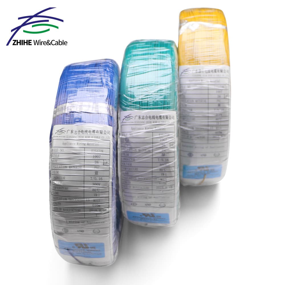 UL electronic wire 1007 22/24/26A environmentally friendly high temperature electronic wire electronic equipment connection wire wholesale 3