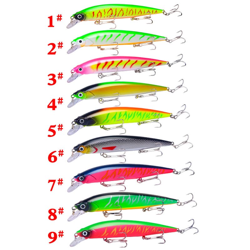 Luya bait 14cm/18.3g long -shot lead block floating moisture rice fish bait simulates bait hard bait fake bark bass 2