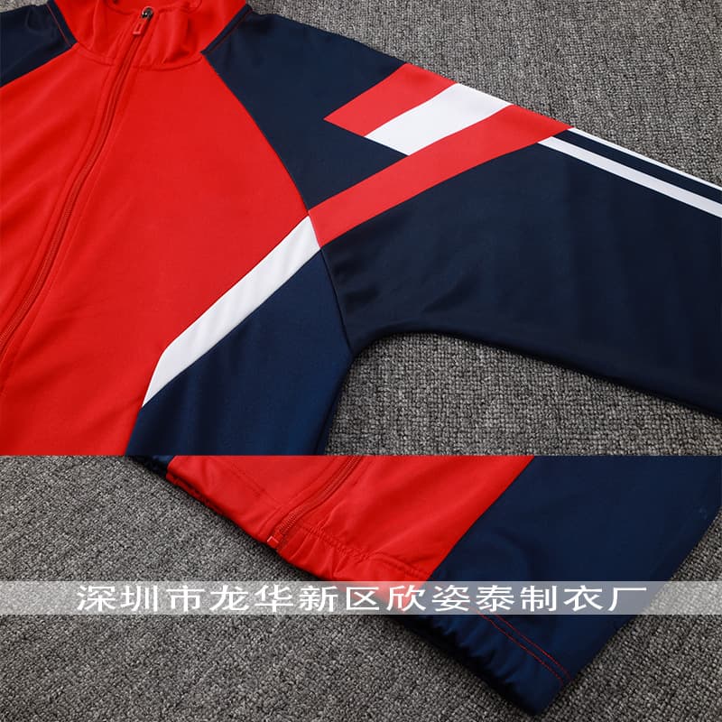 2026 Spanish zipper football training jacket set zipper football Jacket set 3