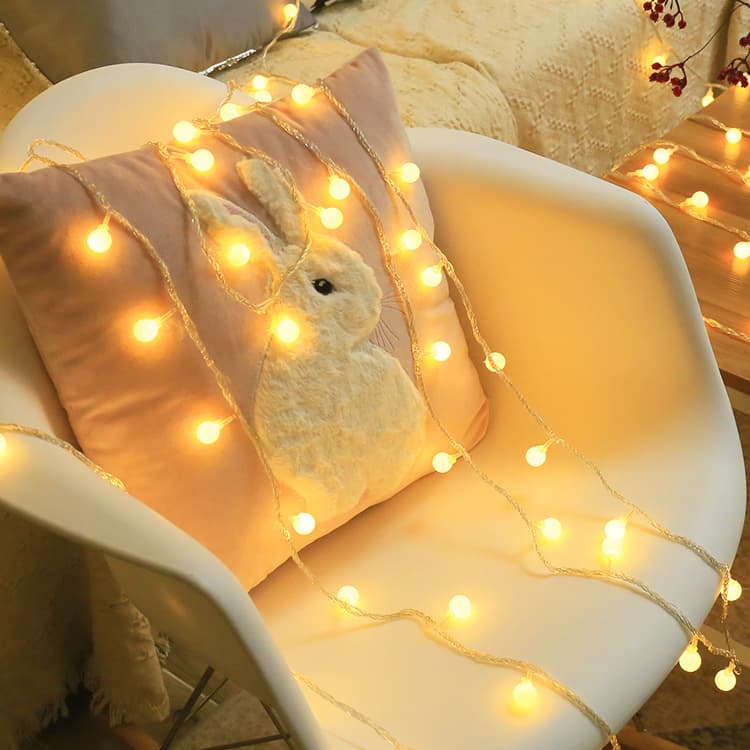 Background colorful lights star lights led light string ball lights starry ins glowing room decoration lights indoor festival 2