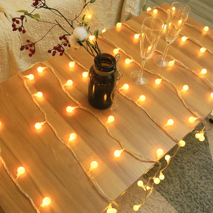 Background colorful lights star lights led light string ball lights starry ins glowing room decoration lights indoor festival 3