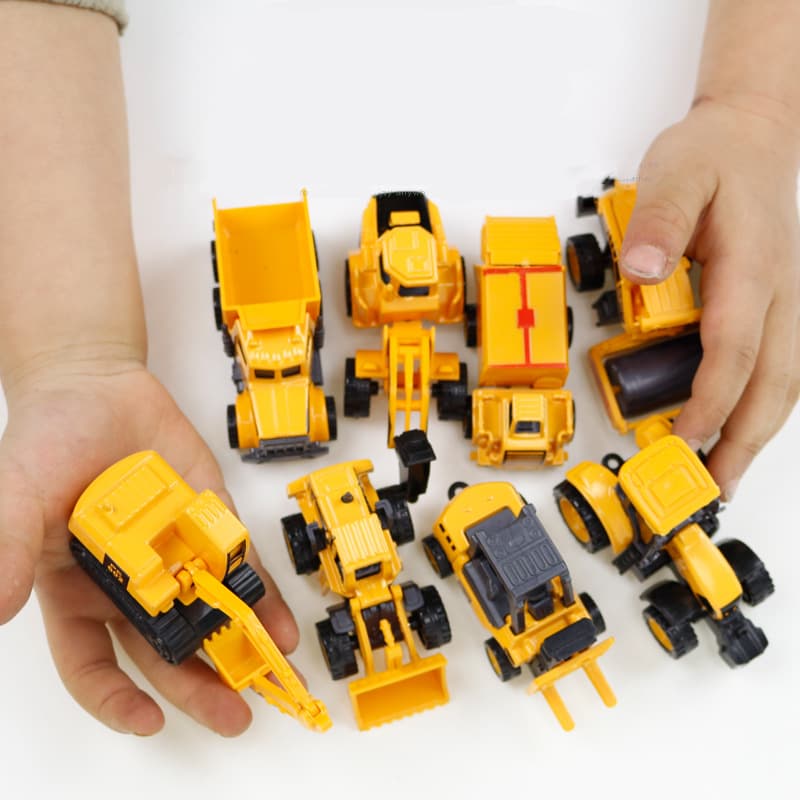 (Cross-border trading), excavator, alloy car, car model, realistic small toy car for boys 2