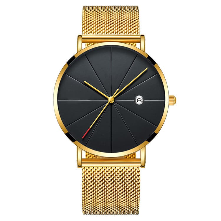 Calendar, creative waterproof quartz men's watch, mechanical sports mechanical watch, simple and elegant design