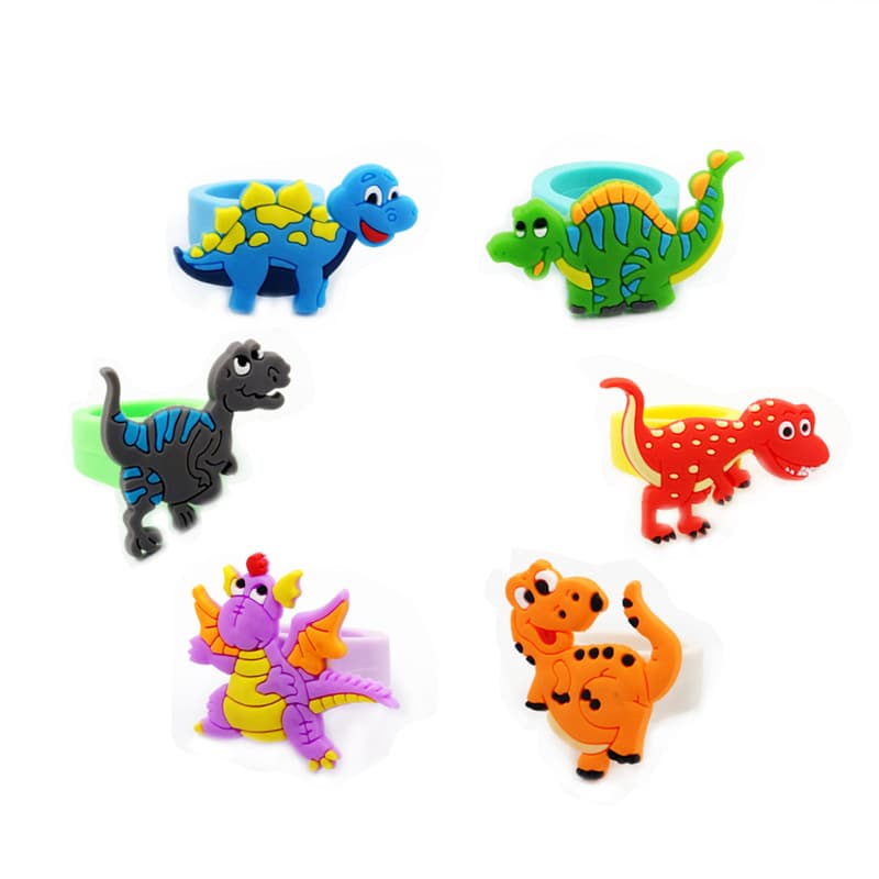Dinosaur, children's cartoon ring, city style, Birthday gift 2
