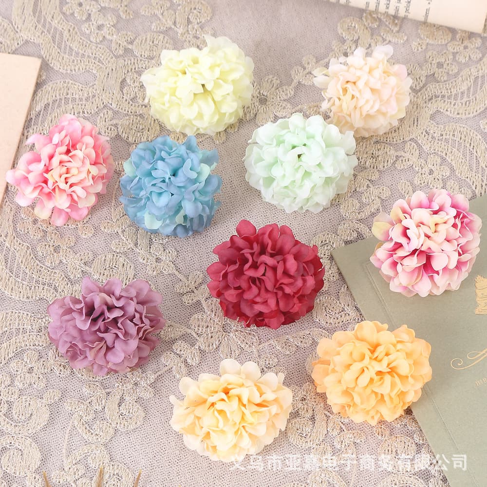 Fake flowers, artificial flowers, wedding decoration, hydrangeas, home diy materials, realistic wedding popular decoration flowers 1