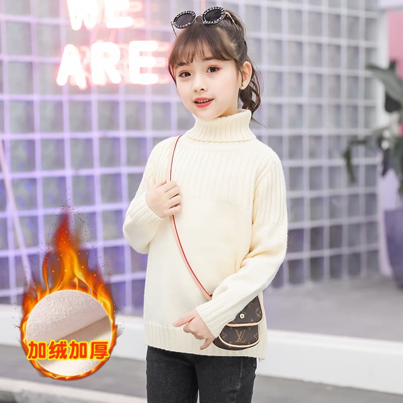 Children's demi-season base body-friendly warm knitted sweater, western style, children's clothing 2