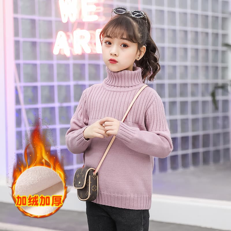 Children's demi-season base body-friendly warm knitted sweater, western style, children's clothing 4