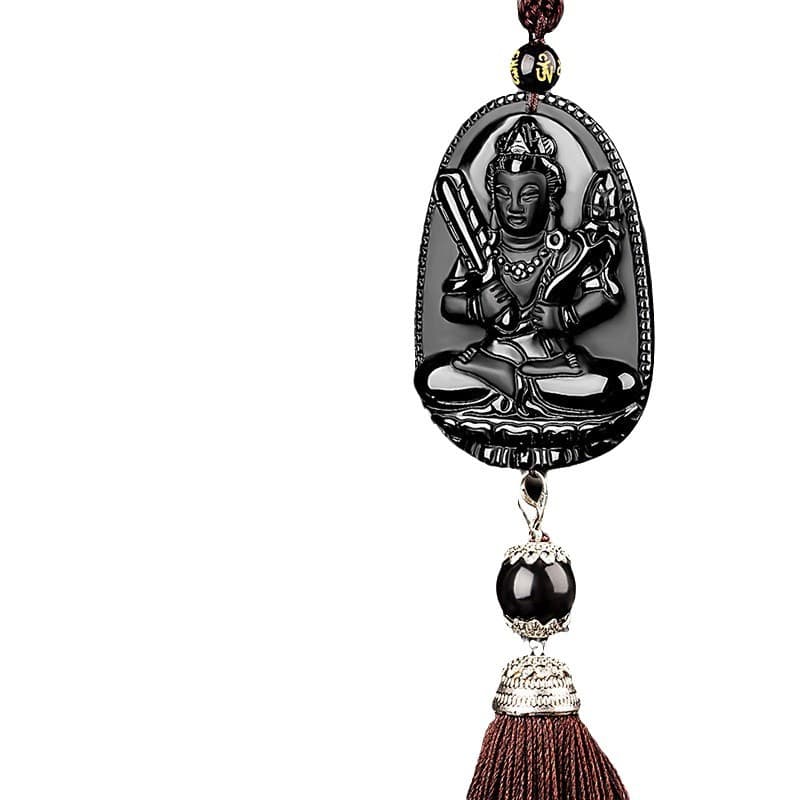 Obsidian Ben Buddhist car pendant Twelve Zodiac Guardian Penal Permanent Permination Ping An Travel Buddha Statue Fall 5