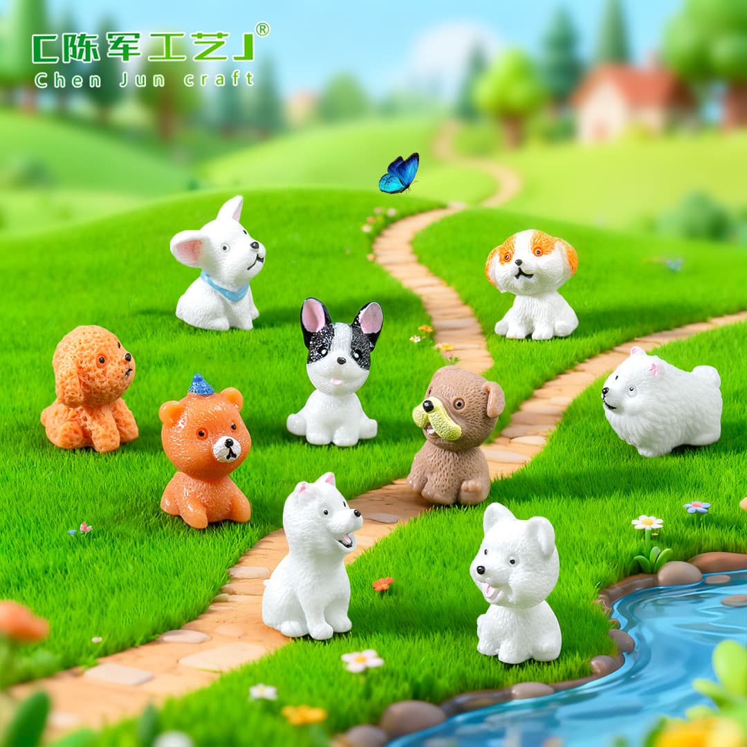 Small cute creative realistic cartoon resin decor, decorative accessory, DIY