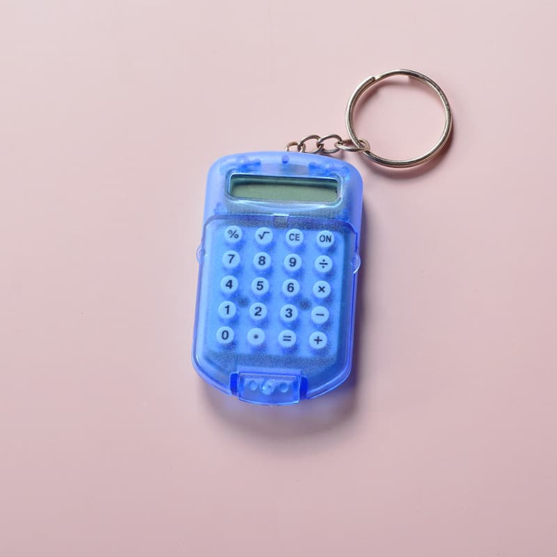 Transparent small cartoon creative handheld keychain 4