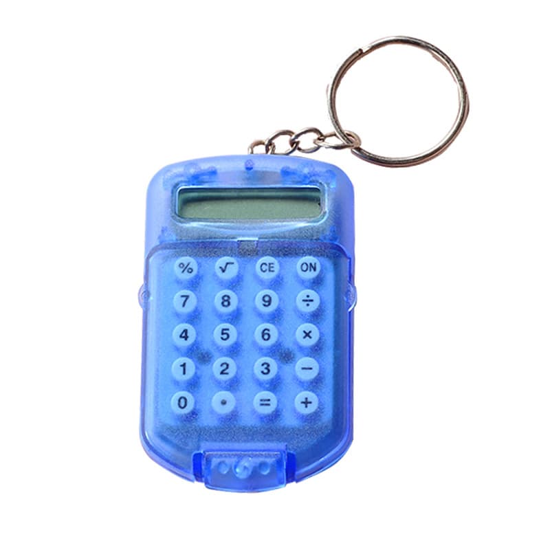 Transparent small cartoon creative handheld keychain 5