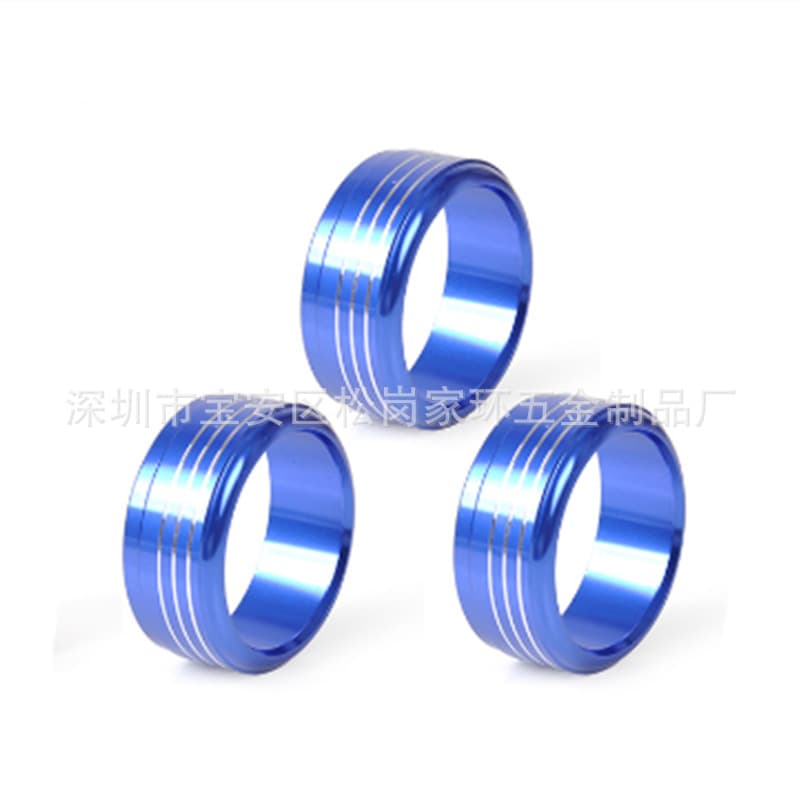 Suitable for 09-16 Subaru Forester air conditioner knob ring WRX XV Legacy air conditioner decorative ring aluminum gold 3