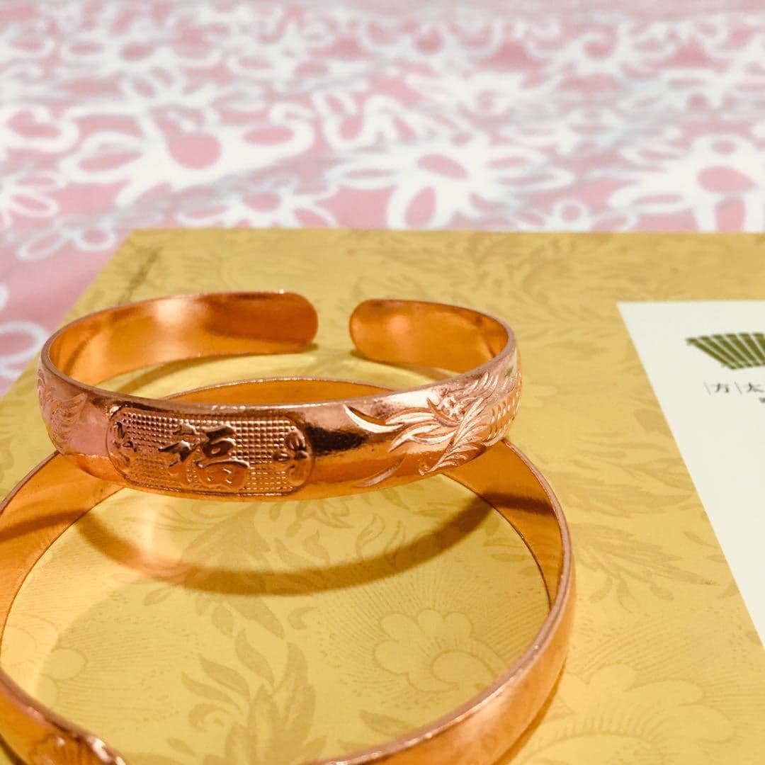 Copper Ethnic Bracelet, 10mm, Dragon and Phoenix 4