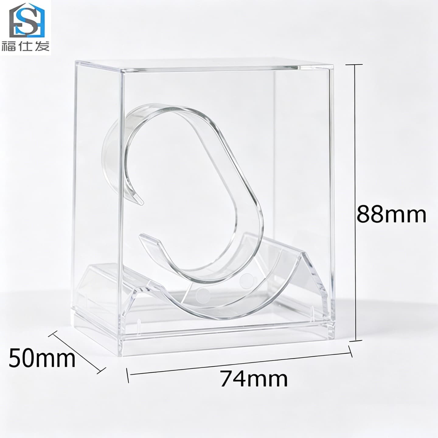 Plastic elite transparent watch box, storage box 3