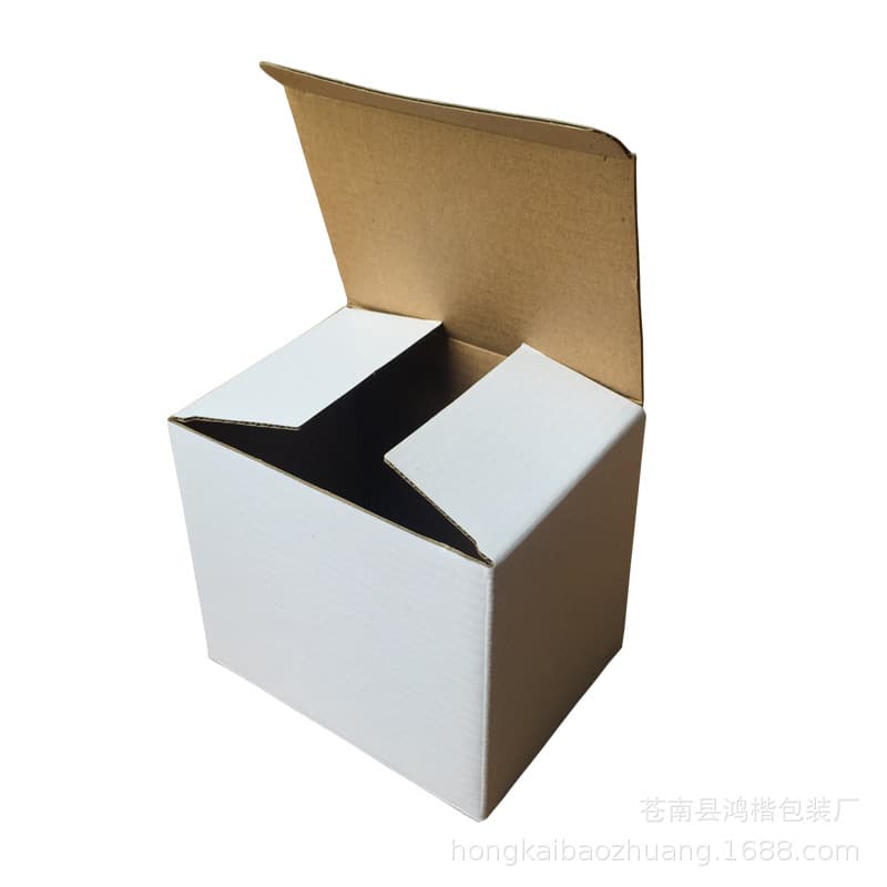 Black spot three -layer corrugated carton electronic products outer packaging box corrugated box covered white general box 5