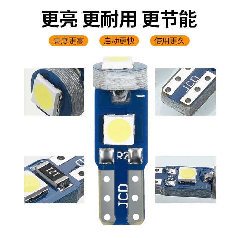 High Bright T5 3030-3SMD Car Instrument Light Air Conditioner Light Gear Position Light LED AliExpress Amazon 2