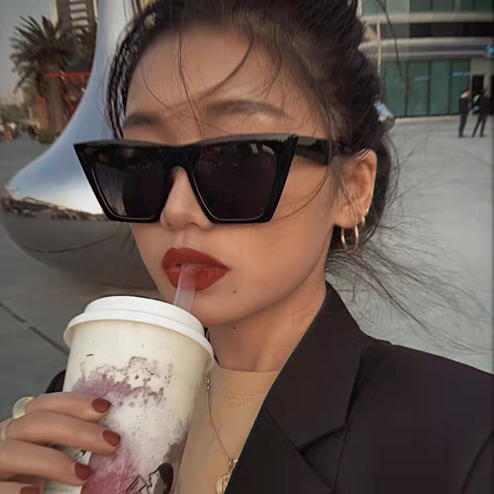 (Cross-border trading), square glasses, fashionable retro sunglasses, European style 4
