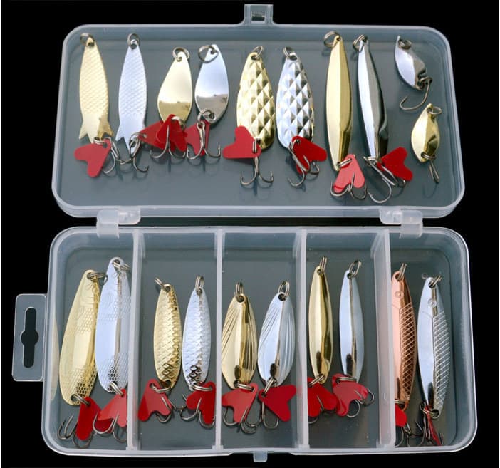 Classic Lure Kit - Freshwater Saltwater Fishing Baits Spinners Soft Baits (LYTZ-109) 4