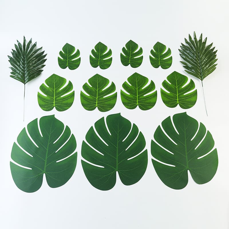 Realistic artificial leaves, artificial plants for party, home decor 1
