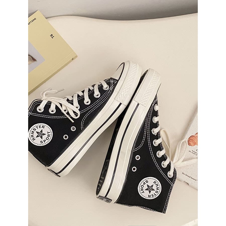 High-top sneakers for students, espadrilles flat, Korean style 2