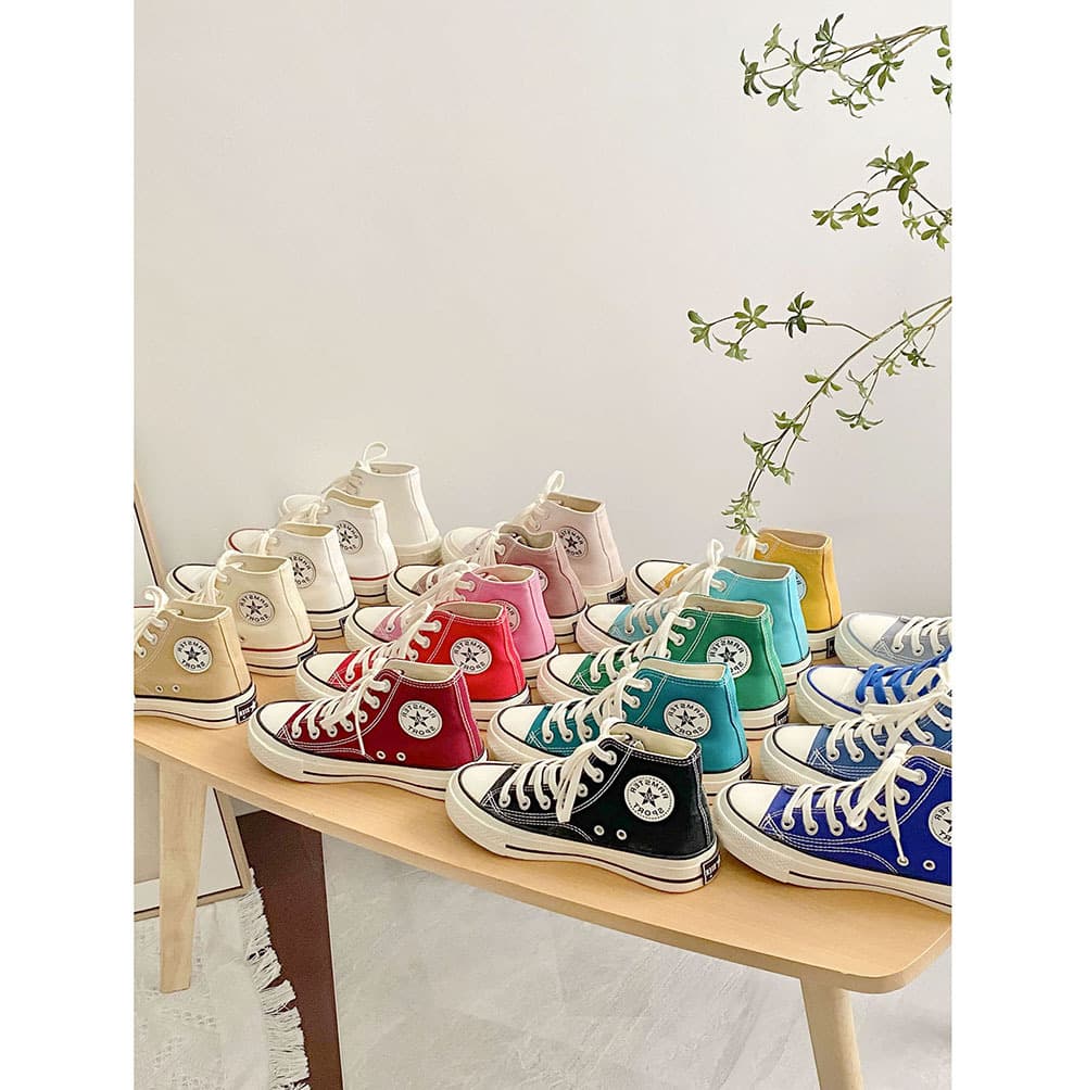 High-top sneakers for students, espadrilles flat, Korean style 1