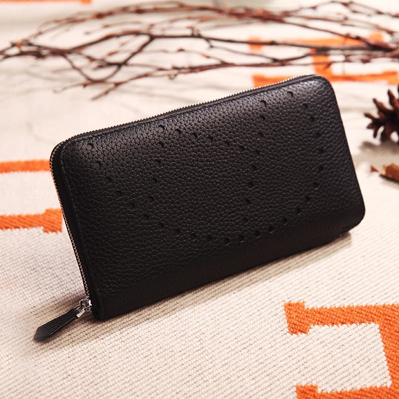 Wallet, leather classic universal small clutch bag for men and women, genuine leather, cowhide 3