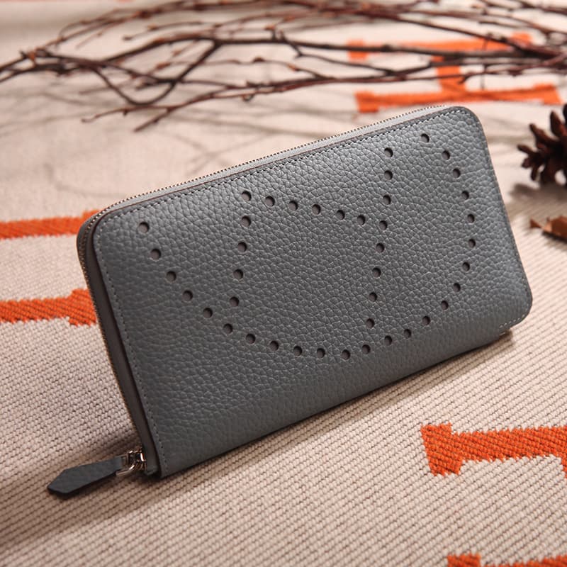 Wallet, leather classic universal small clutch bag for men and women, genuine leather, cowhide 4