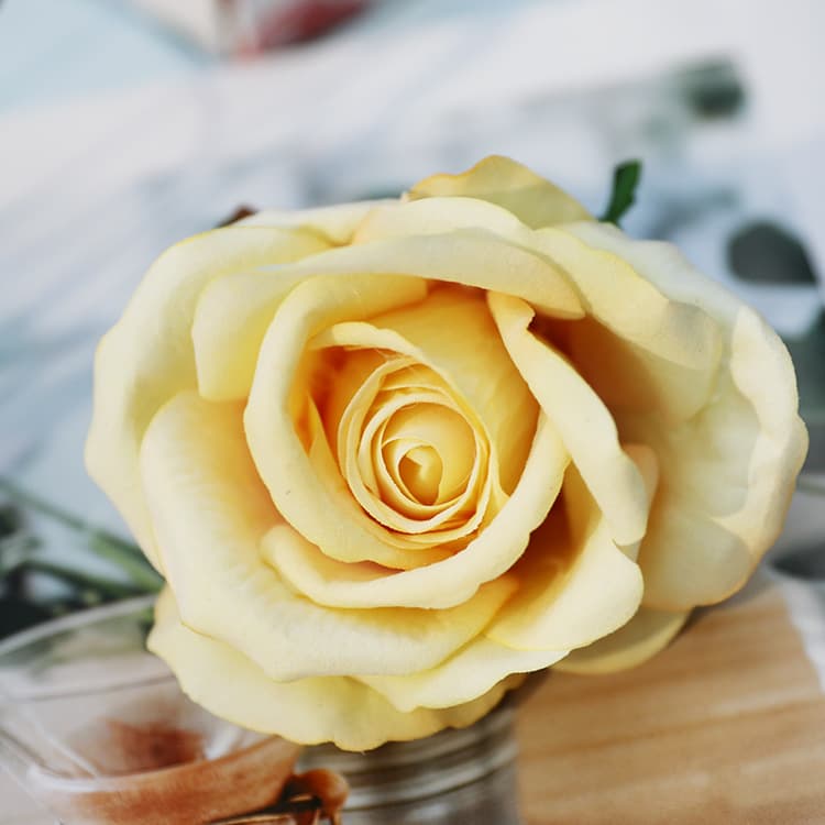 Foreign trade velvet rose silk flower wedding wedding bouquets of bouquets, artificial flowers, roses, multi -color wholesale 10