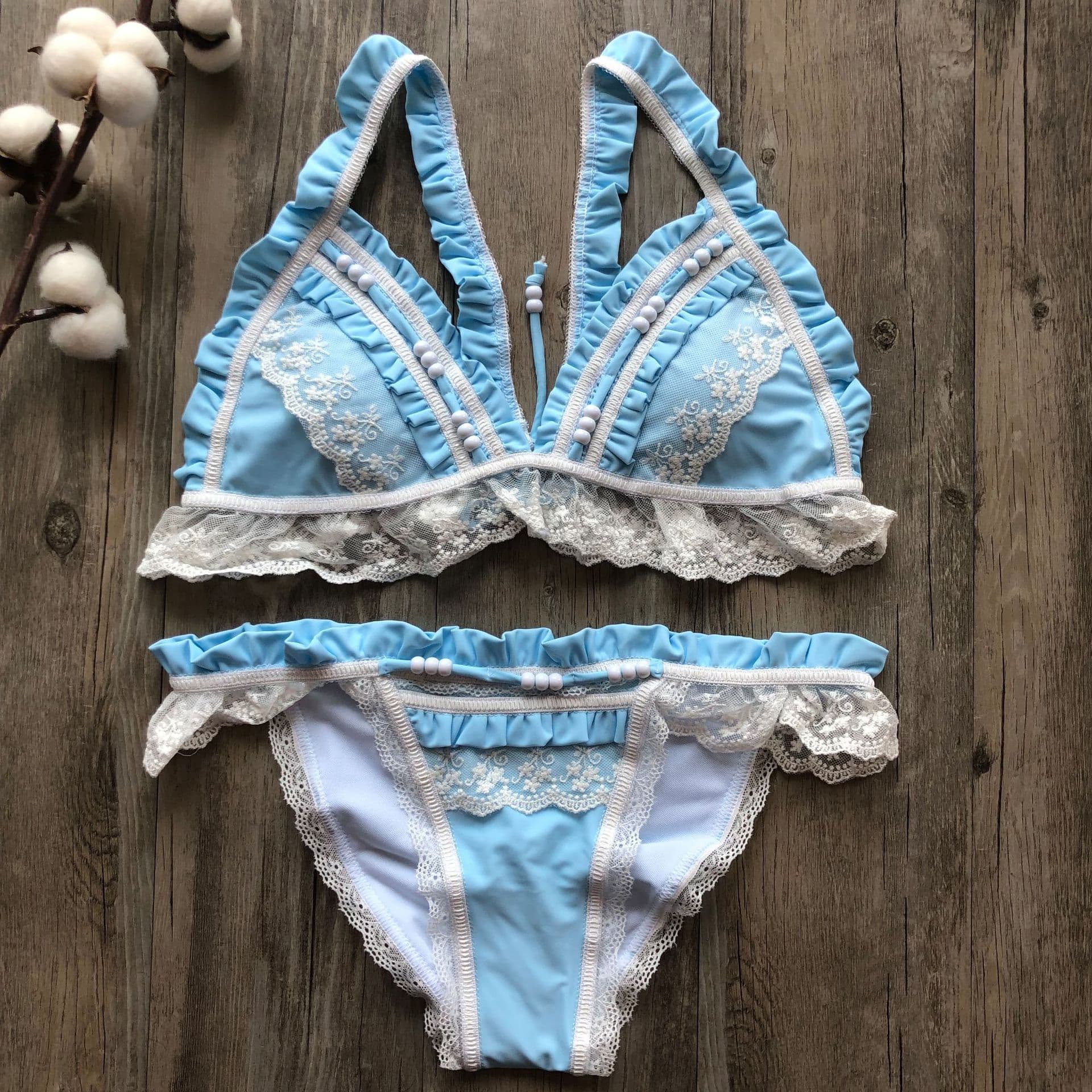 Solid color sexy swimwear, 2021 collection, European style 5