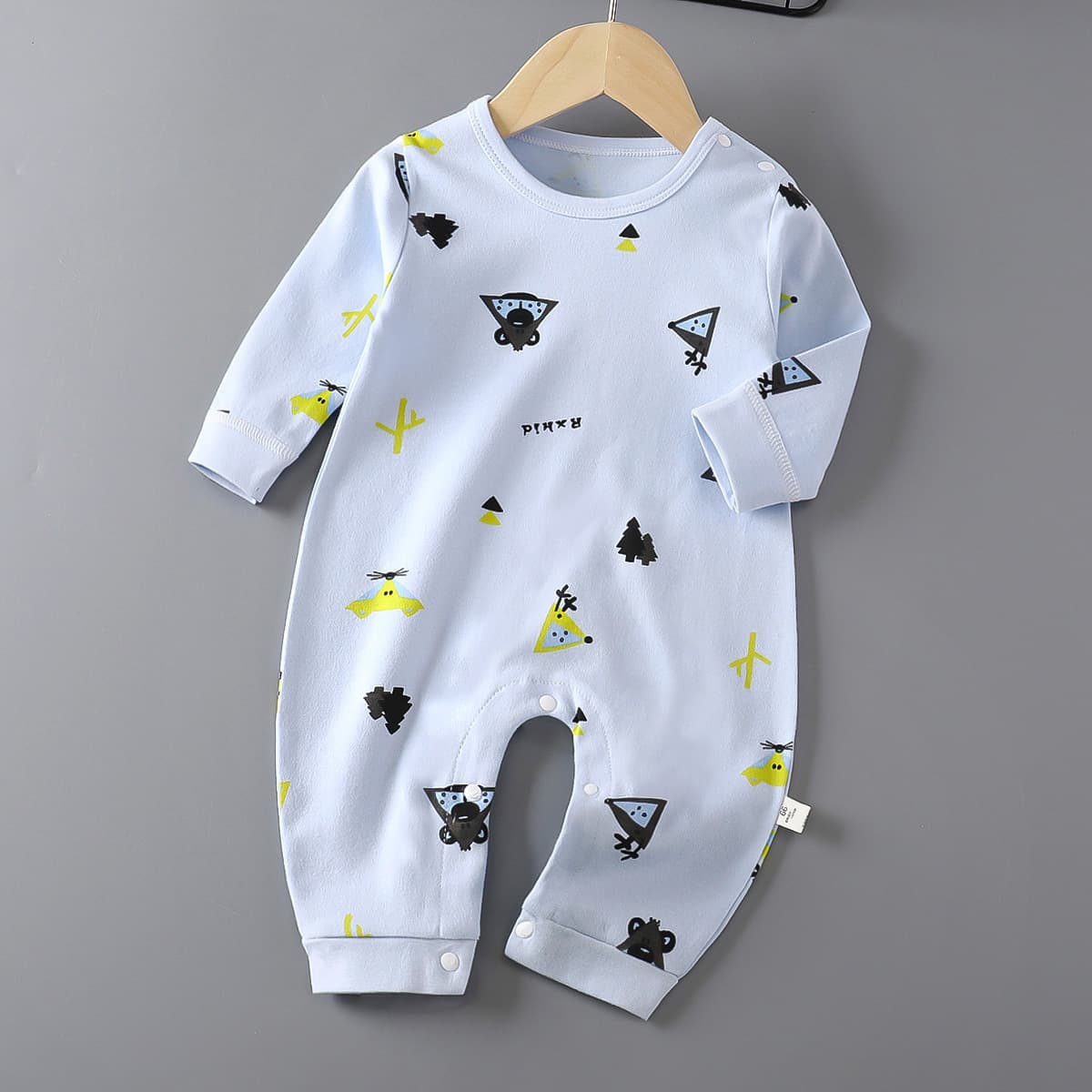 Children's autumn bodysuit, cotton long-sleeve, overall 4