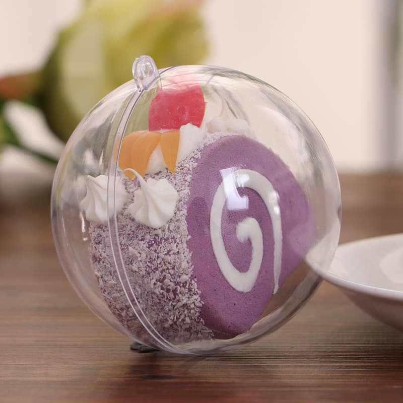 Christmas decoration acrylic ball PS plastic ball 2-25cm hollow transparent ball holiday decoration Christmas ball wholesale 2