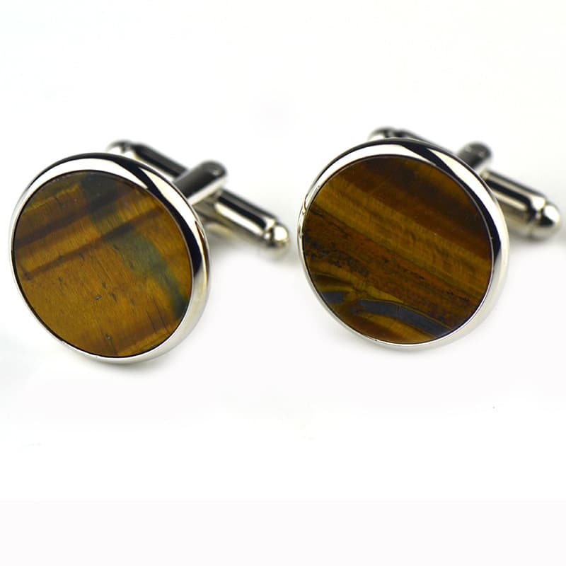 2019 new French sleeve agate gem carbon fiber guideline pin sleeve nail French shirt bufflinks 3