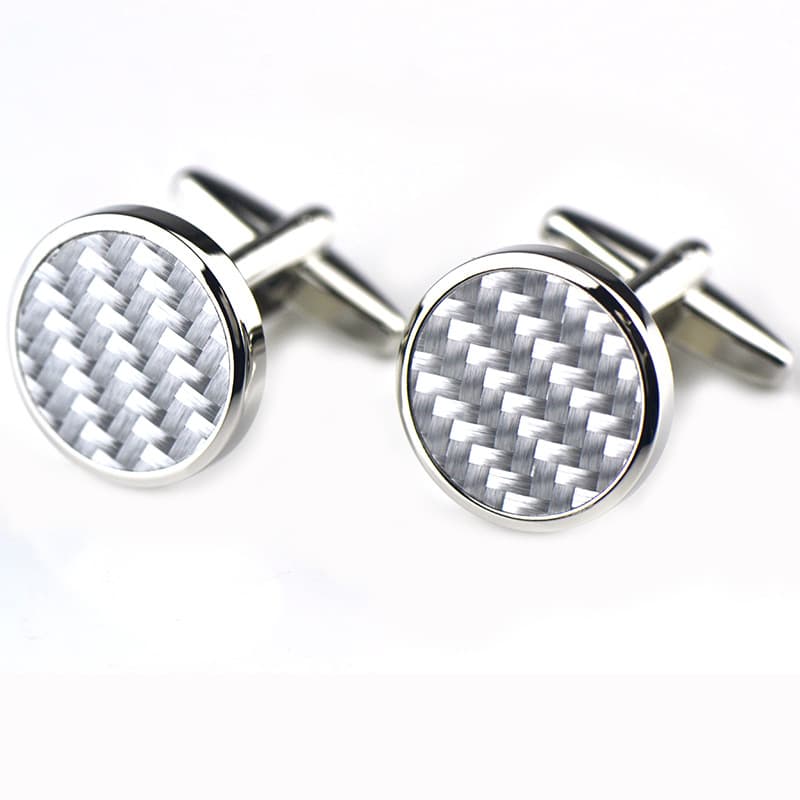 2019 new French sleeve agate gem carbon fiber guideline pin sleeve nail French shirt bufflinks 4