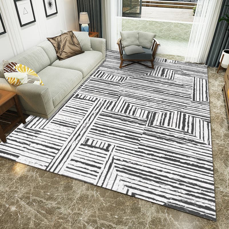 Modern carpet for living room for bed for home use, simple and elegant design, internet celebrity 4