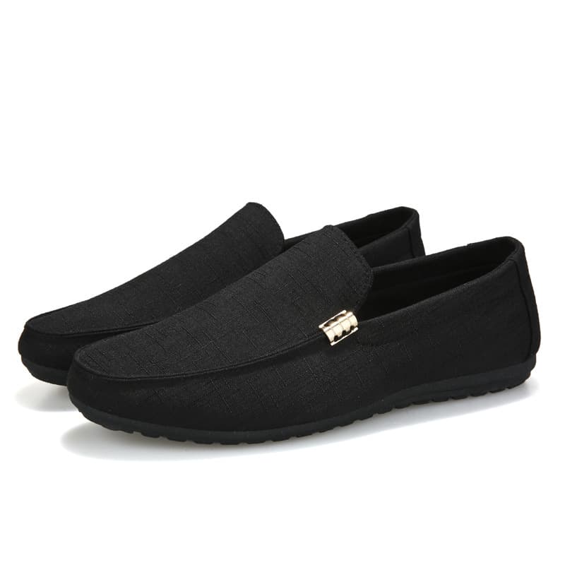 2025 Summer Cloth Shoes Beanie Shoes Men's Casual Shoes Korean Style Trendy Lazy Slip-On Canvas Shoes Size 45 Men's Shoes 5