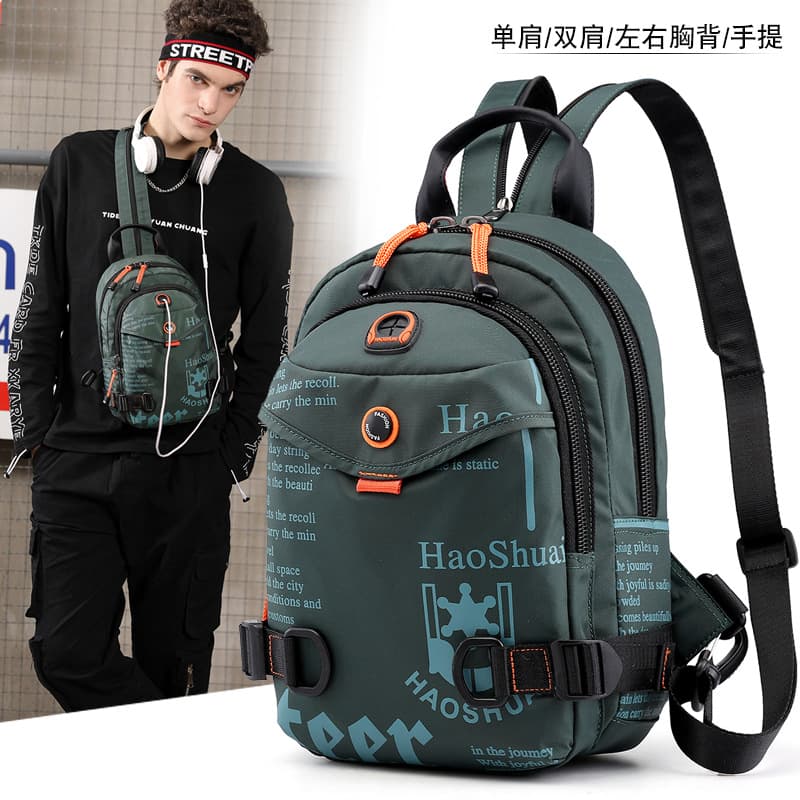 Universal chest bag, fashionable backpack, nylon waterproof bag, one-shoulder bag, direct factory sales 2