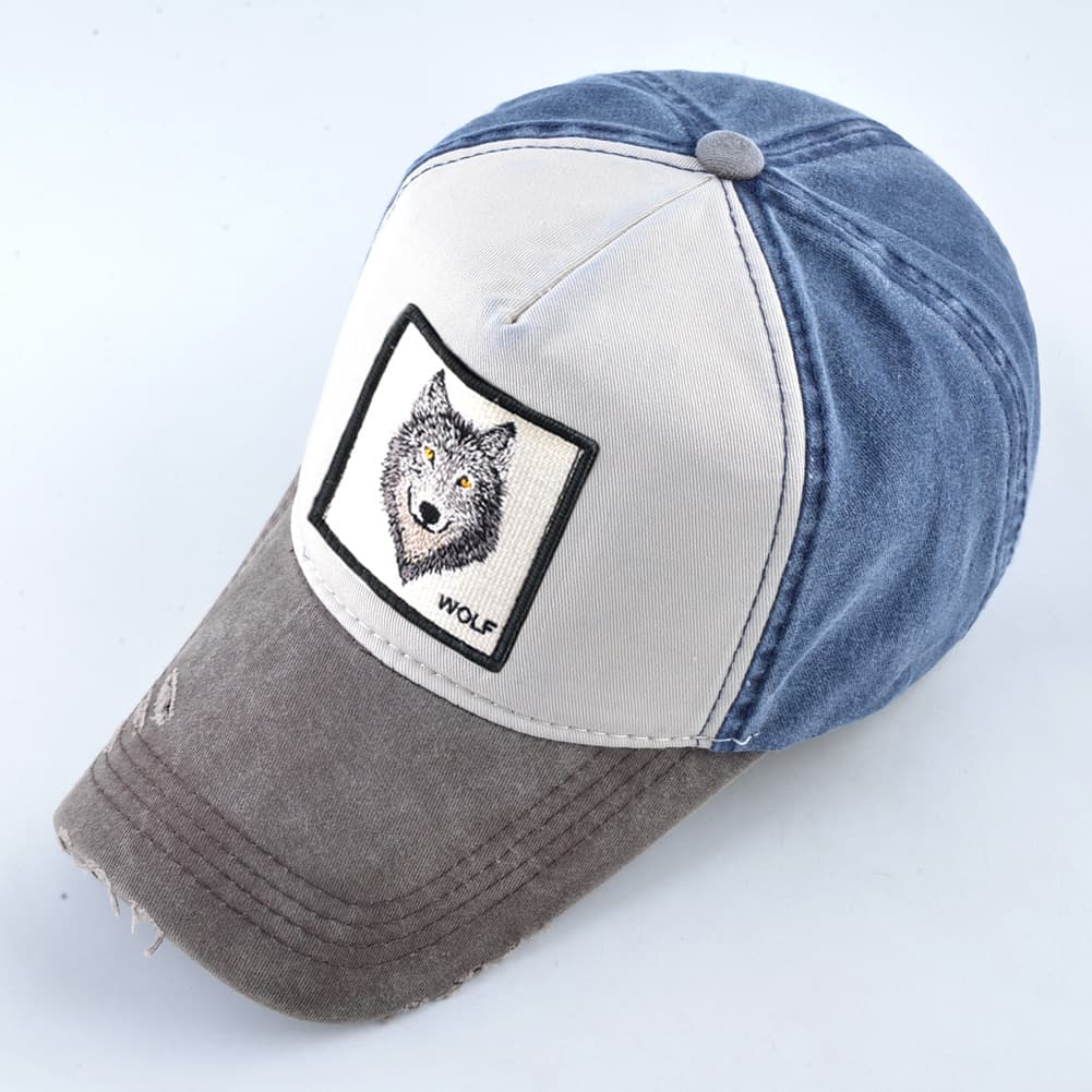 Retro baseball cap, women's truck, sports hair mesh, hat, European style, with embroidery 2