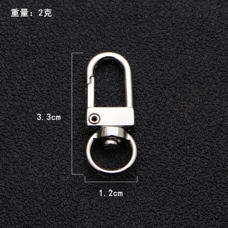 Door buckle keychain luggage hardware accessories rotary dog ​​buckle zinc alloy jewelry hanging buckle hook buckle shrimp buckle manufacturer wholesale 3