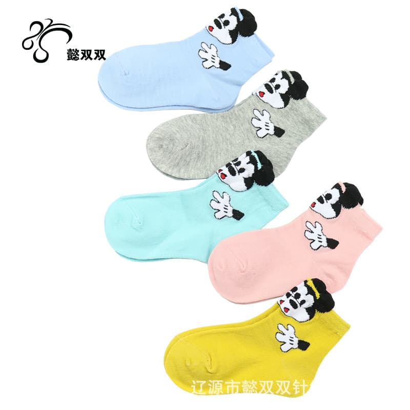 (Wholesale), children's summer cartoon three dimensional socks for men and women girl's, combed cotton, for teenagers 5