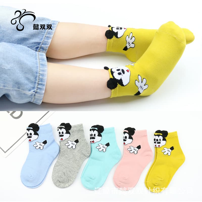 (Wholesale), children's summer cartoon three dimensional socks for men and women girl's, combed cotton, for teenagers 1