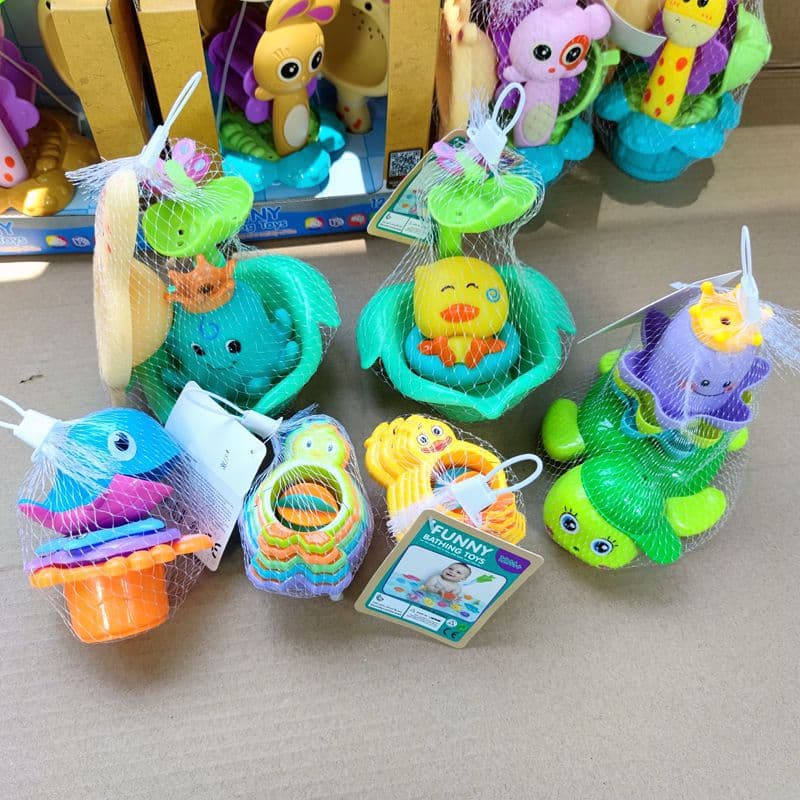 B.Duck, toy for bath, swimming pool play in water for boys and girls, anti-stress, makes sounds 3
