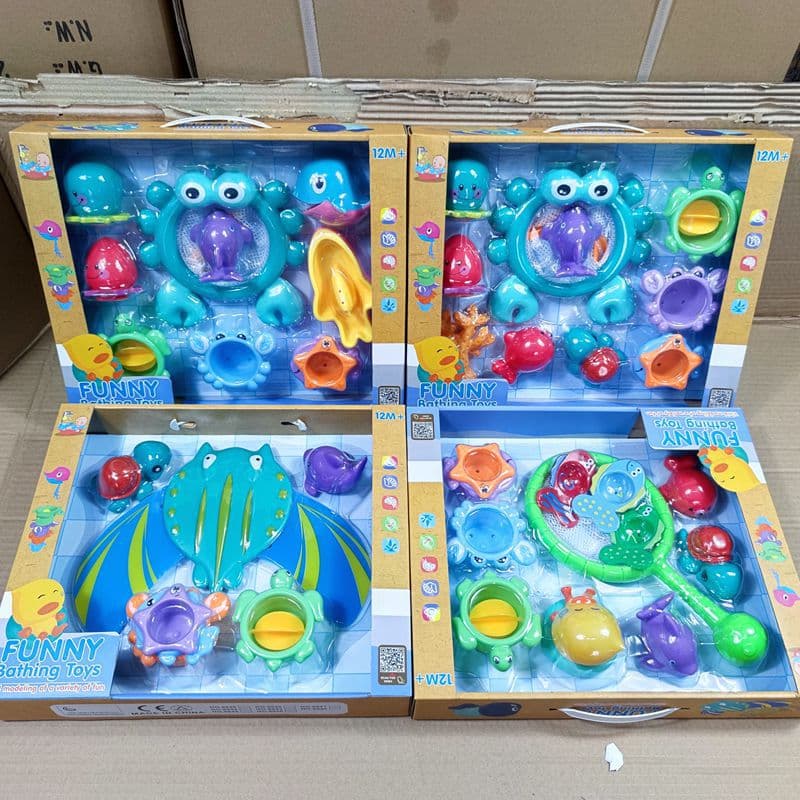 B.Duck, toy for bath, swimming pool play in water for boys and girls, anti-stress, makes sounds 4