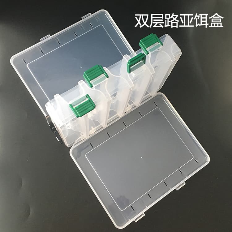 Double-Layer Fishing Tackle Box with Handle