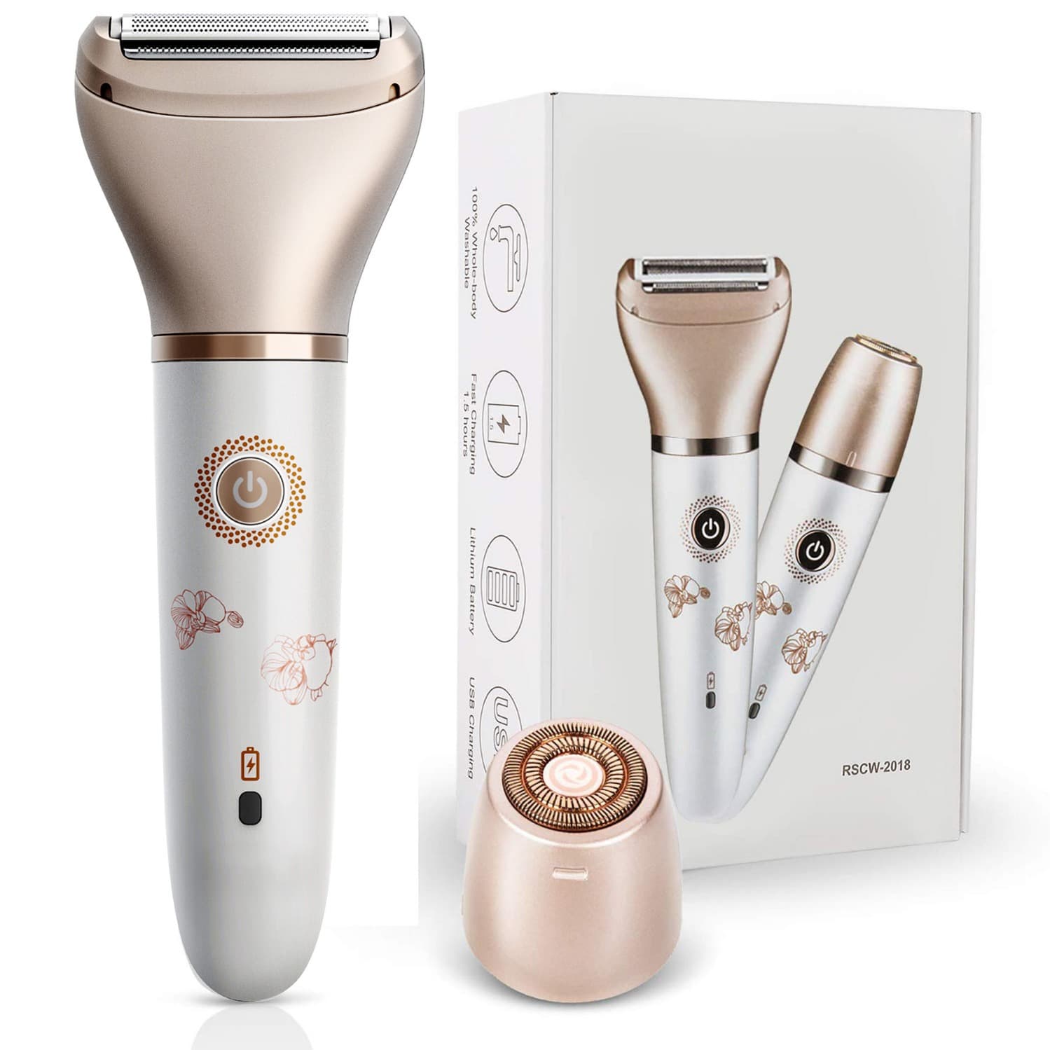 Multifunctional women's epilator two-in-one shaver household hair removal device full body washable private shaver cross-border 1