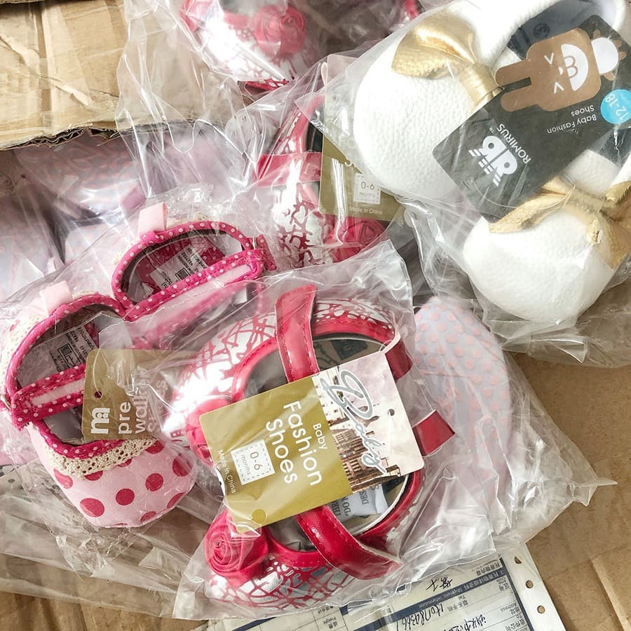 Children's sandals for early age, 0-1 years, 3-12 month, leftover sizes, different styles in one batch 4