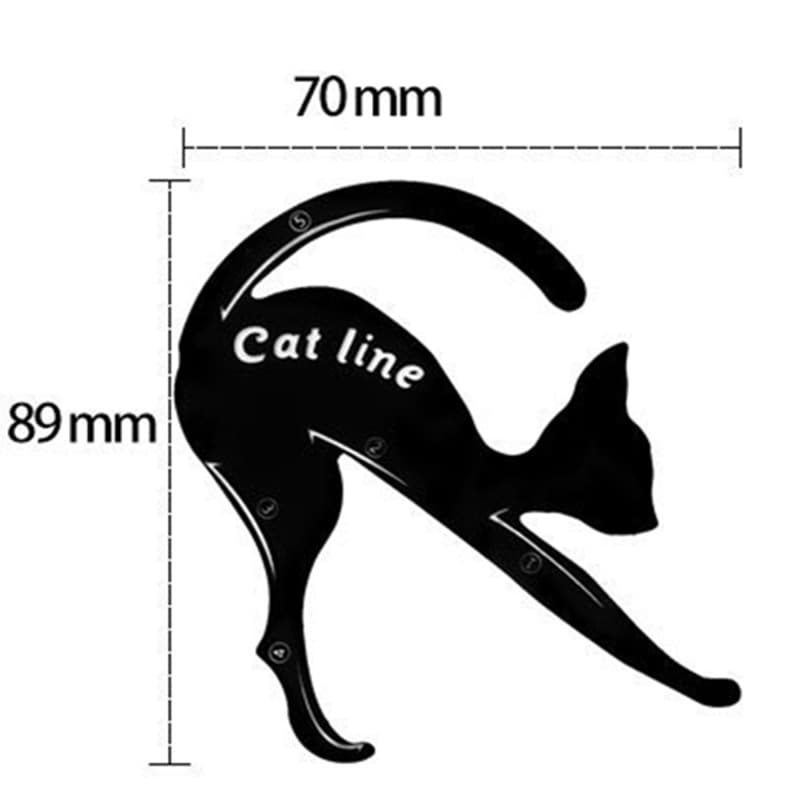 Universal template for eye makeup, eye shadow, eye pencil, new collection, cat's eye 2