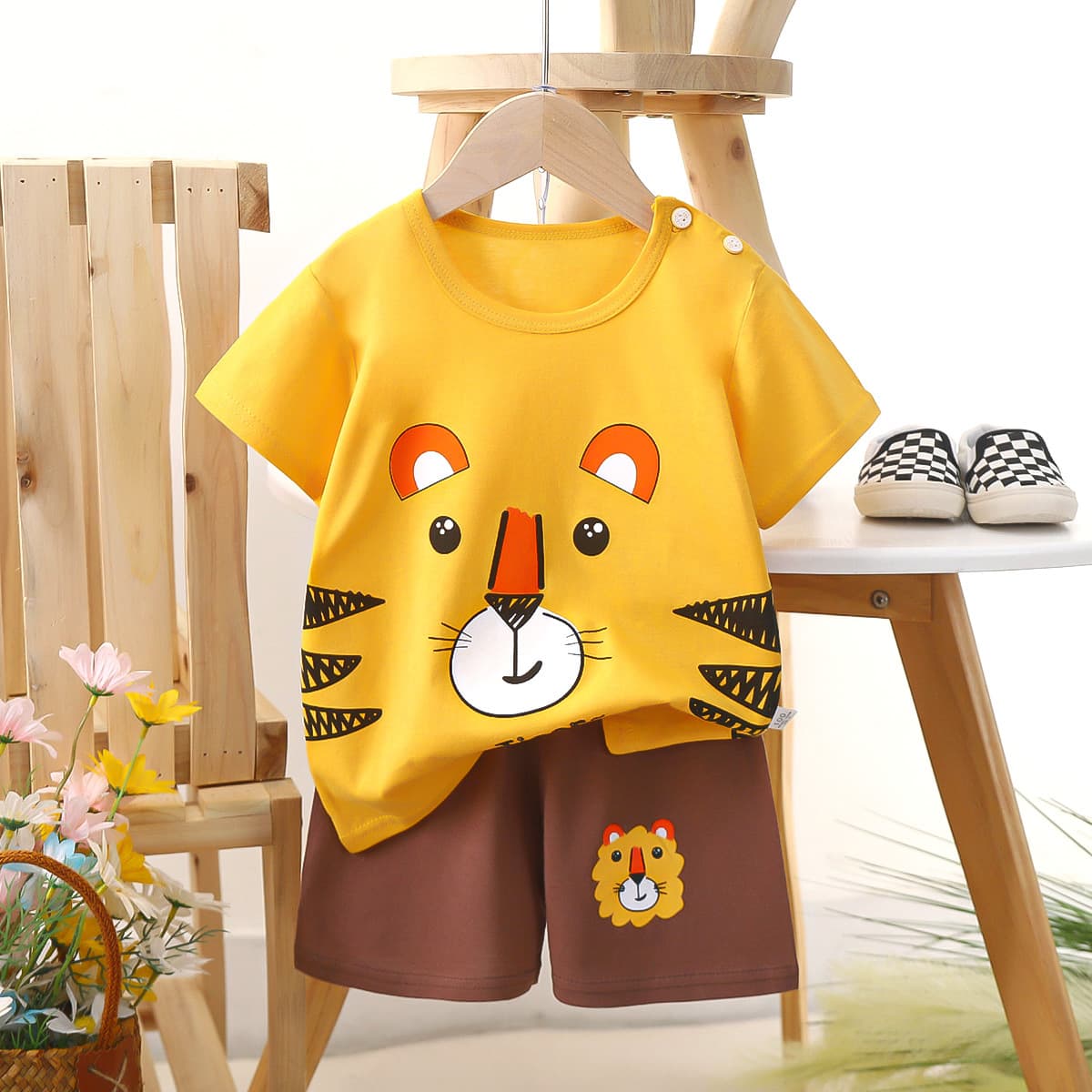 (Wholesale), children's sleeves, cotton set, summer T-shirt for boys, shorts, overall, summer clothing, children's clothing 3